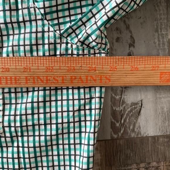 Bocomal Mens Flame Resistant 6.5oz Plaid Button Front Collared Shirt Size Large - Picture 8 of 13